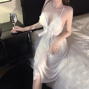 V10.Váy Lụa 2 Dây Cổ Khoét V Gợi Cảm Sang Trọng,Chất Lụa Siêu Mát, Nhẹ