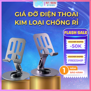 Giá Đỡ Điện Thoại Kim Loại Gấp Gọn Xoay 360° – Kệ Để Bàn Đa Năng Cho Điện Thoại, Máy Tính Bảng