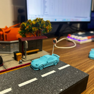 Mazda rx-7 in 3D màu ngẫu nhiên tỉ lệ 1/64 trang trí diorama - mô hình xe 1/64 trang trí diorama - phụ kiên diorama 1/64