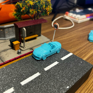 Mazda mx-5 in 3D màu ngẫu nhiên tỉ lệ 1/64 trang trí diorama - mô hình xe 1/64 trang trí diorama - phụ kiên diorama 1/64