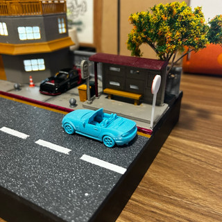 Mazda mx-5 in 3D màu ngẫu nhiên tỉ lệ 1/64 trang trí diorama - mô hình xe 1/64 trang trí diorama - phụ kiên diorama 1/64