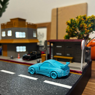 Toyota supra MK4 in 3D màu ngẫu nhiên tỉ lệ 1/64 trang trí diorama - mô hình xe 1/64 trang trí diorama - phụ kiện dioram