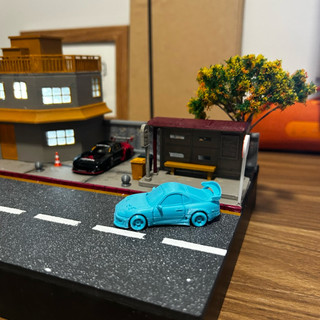 Toyota supra MK4 in 3D màu ngẫu nhiên tỉ lệ 1/64 trang trí diorama - mô hình xe 1/64 trang trí diorama - phụ kiện dioram