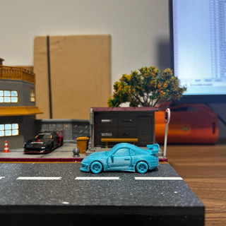 Toyota supra MK4 in 3D màu ngẫu nhiên tỉ lệ 1/64 trang trí diorama - mô hình xe 1/64 trang trí diorama - phụ kiện dioram