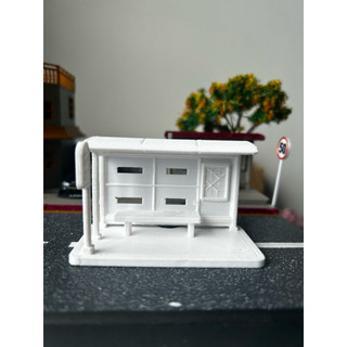Trạm Bus trang trí diorama 1/64 - phụ kiện trang trí diorama 1/64 - phụ kiện trưng bày xe mô hình 1/64 - hotwheel