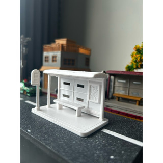 Trạm Bus trang trí diorama 1/64 - phụ kiện trang trí diorama 1/64 - phụ kiện trưng bày xe mô hình 1/64 - hotwheel