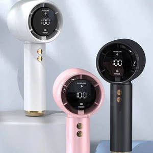 Quạt mini cầm tay N68 PIN 5000mAh di động màn hình hiển thị pin có thể sạc gió mạnh 100 tốc độ turbo phản lực
