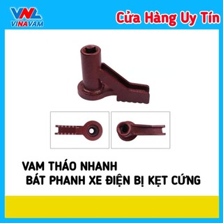VAM THÁO BÁT PHANH XE ĐIỆN BỊ KẸT DO RỈ SÉT