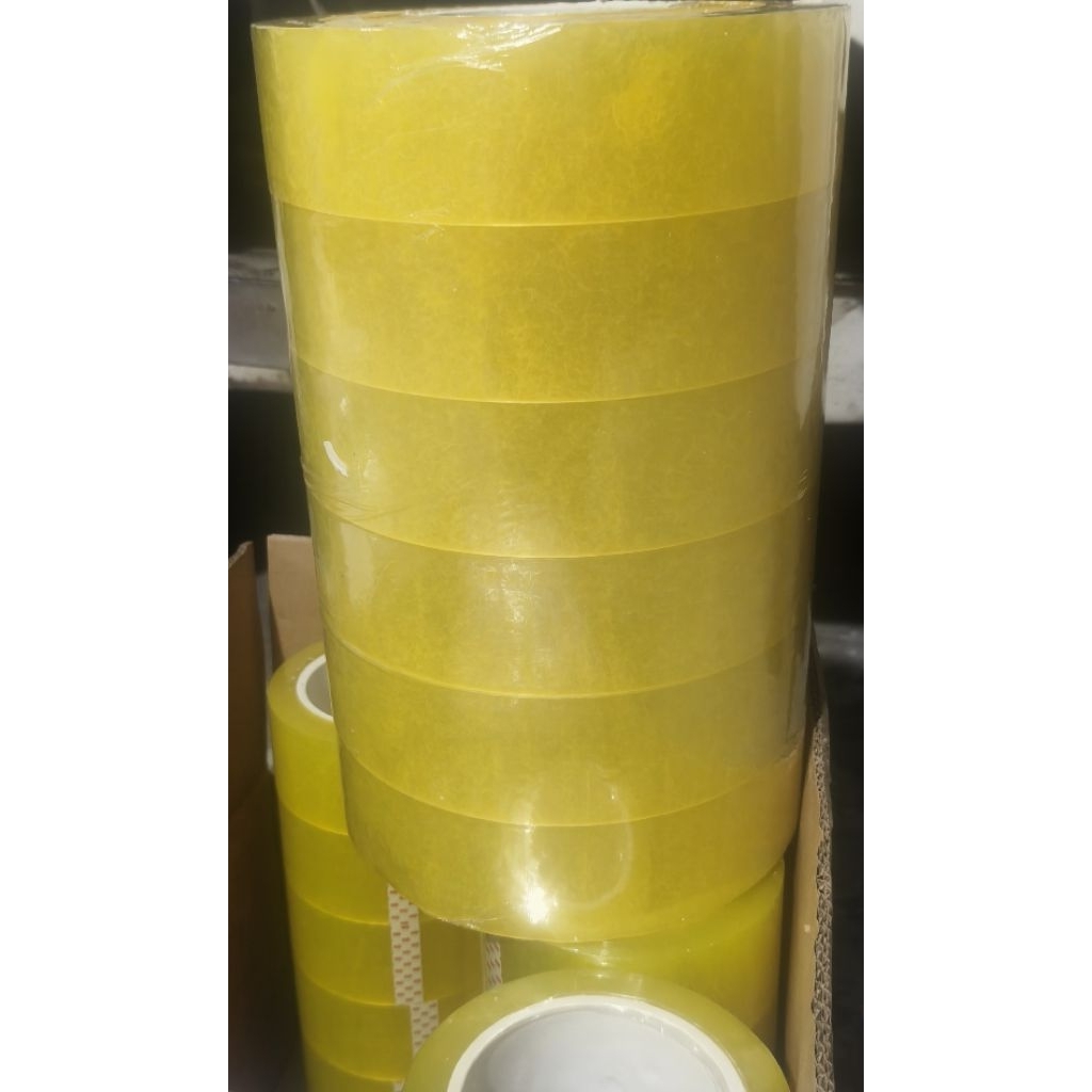 1 cuộn băng dính băng keo 1kg, lõi nhựa mỏng