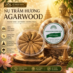 Nụ Trầm Hương Búp Sen Cao Cấp Bình An - Trầm Nụ Sạch Tự Nhiên Xông Nhà, Khử Mùi, Thư Giãn, Tạo Khói Ngược Thác Nước