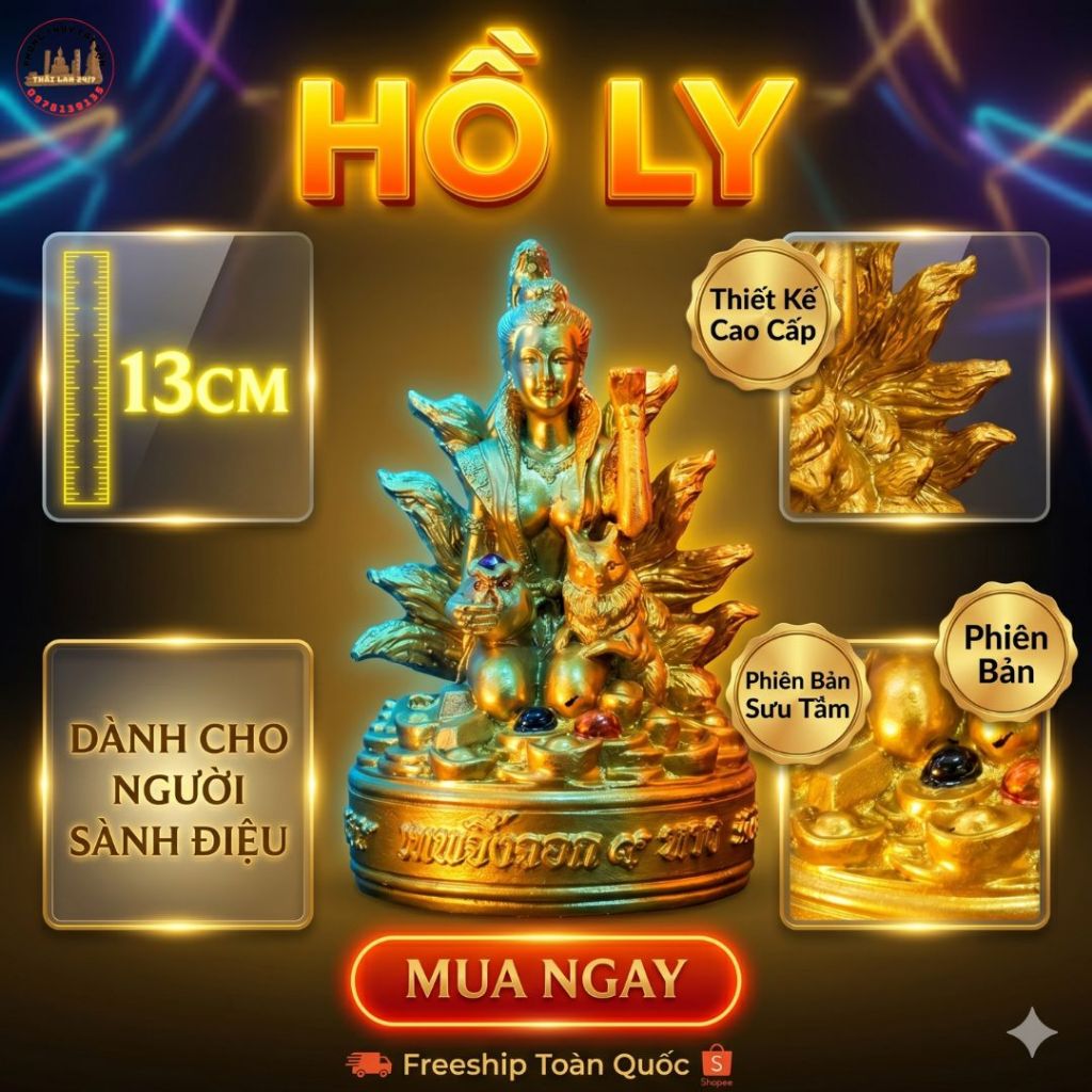 Tượng Decor Hồ Ly 12cm Tinh Xảo Cho Không Gian Nội Thất