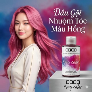 Dầu Gội Nhuộm Tóc, Bù Màu Hồng C0&C0 150ml/300ml