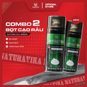 COMBO 2 BỌT CẠO RÂU NATURA VIKA 360ML – BỌT CẠO RÂU NAM GIỚI, ÊM MƯỢT, HƯƠNG THƠM NAM TÍNH