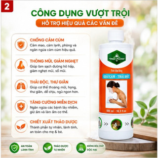 Tinh dầu xông Thảo Nguyên giải cảm, thải độc ngừa bệnh lây qua đường hô hấp (500ml