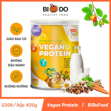 Vegan Protein Bột Sữa Hạt Đậu Rau Củ Thuần Chay - Bí Đỏ Food - Sữa Hạt Bổ Sung Dinh Dưỡng