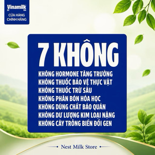 Sữa Tươi Tiệt Trùng Vinamilk Green Farm Organic Không Đường 180ml - Thùng 48 Hộp