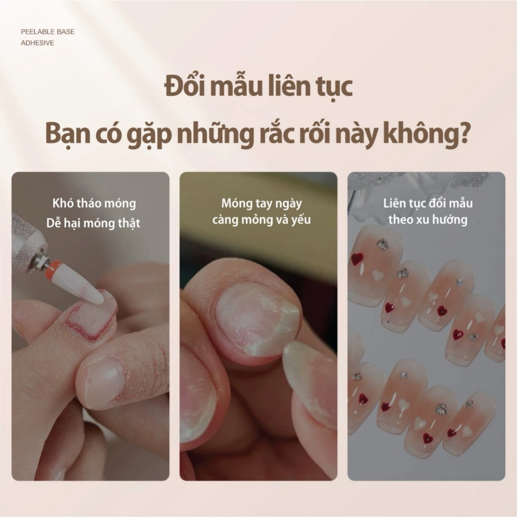 ROUni combo cứng móng chính hãng cao cấp 12g chuyên dụng cho nail tăng độ bền móng chống gãy bền bỉ