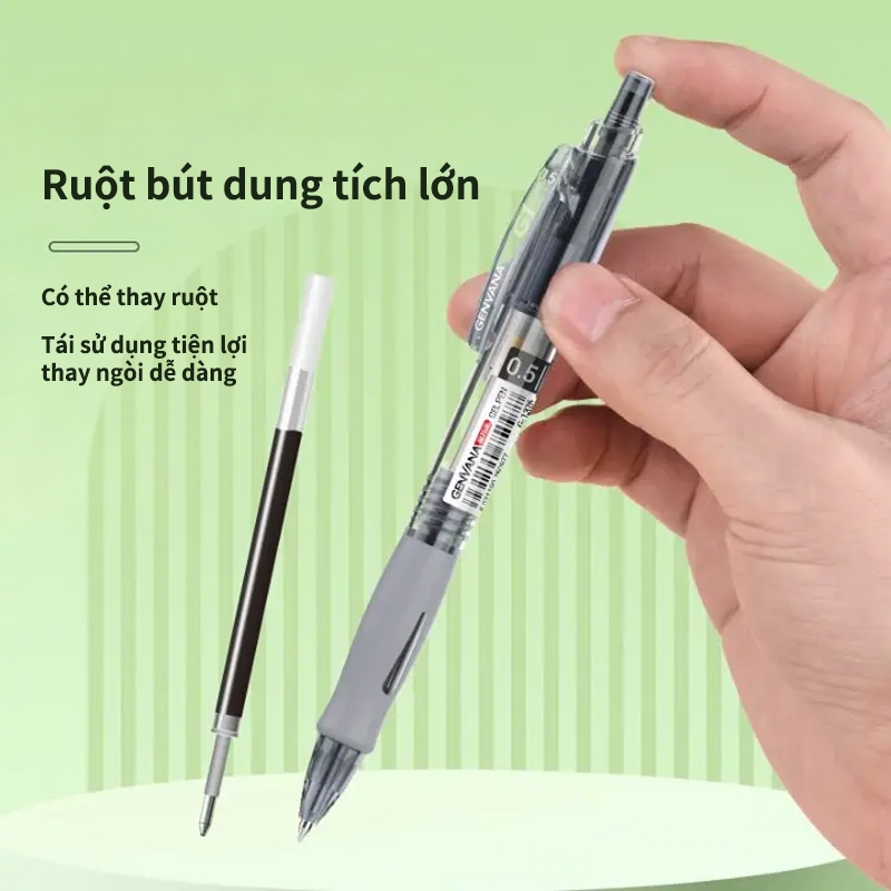 Bút Gel Bút Bi Bấm 0.5mm Đỏ Xanh Đen Học Sinh Cao Cấp Chất Lượng Giá Rẻ Bán Chạy Tiện Dụng Siêu Mịn