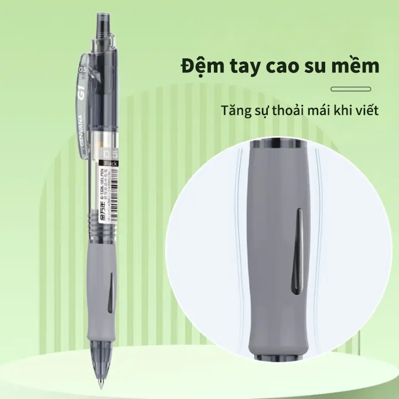 Bút Gel Bút Bi Bấm 0.5mm Đỏ Xanh Đen Học Sinh Cao Cấp Chất Lượng Giá Rẻ Bán Chạy Tiện Dụng Siêu Mịn