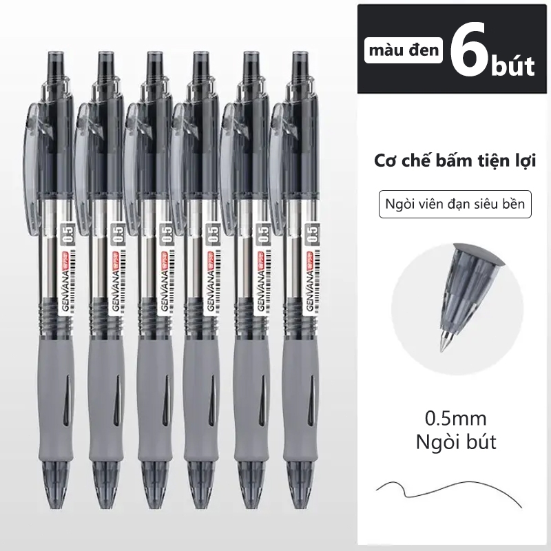 Bút Gel Bút Bi Bấm 0.5mm Đỏ Xanh Đen Học Sinh Cao Cấp Chất Lượng Giá Rẻ Bán Chạy Tiện Dụng Siêu Mịn