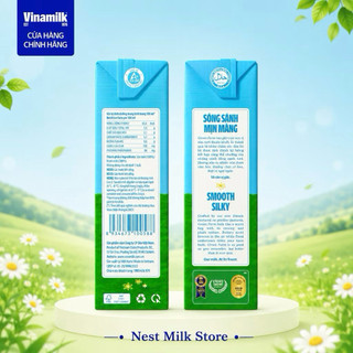 Sữa Tươi Tiệt Trùng Vinamilk Green Farm Không Đường 180ml- Thùng 48 hộp