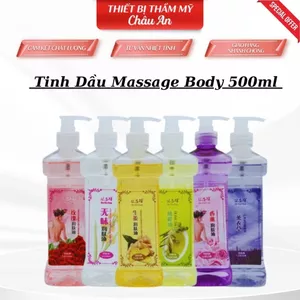 Tinh Dầu Massage Body Toàn Thân, Dầu Dưỡng Ấm Cơ Thể Hương Olive, Gừng, Hoa Hồng, Lavender Thơm Dịu Nhẹ, Trơn Tay