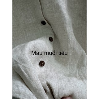 (Sẵn HCM) Áo sơ mi nữ linen tưng washed. Nhiều màu. JUNE LINEN #A04