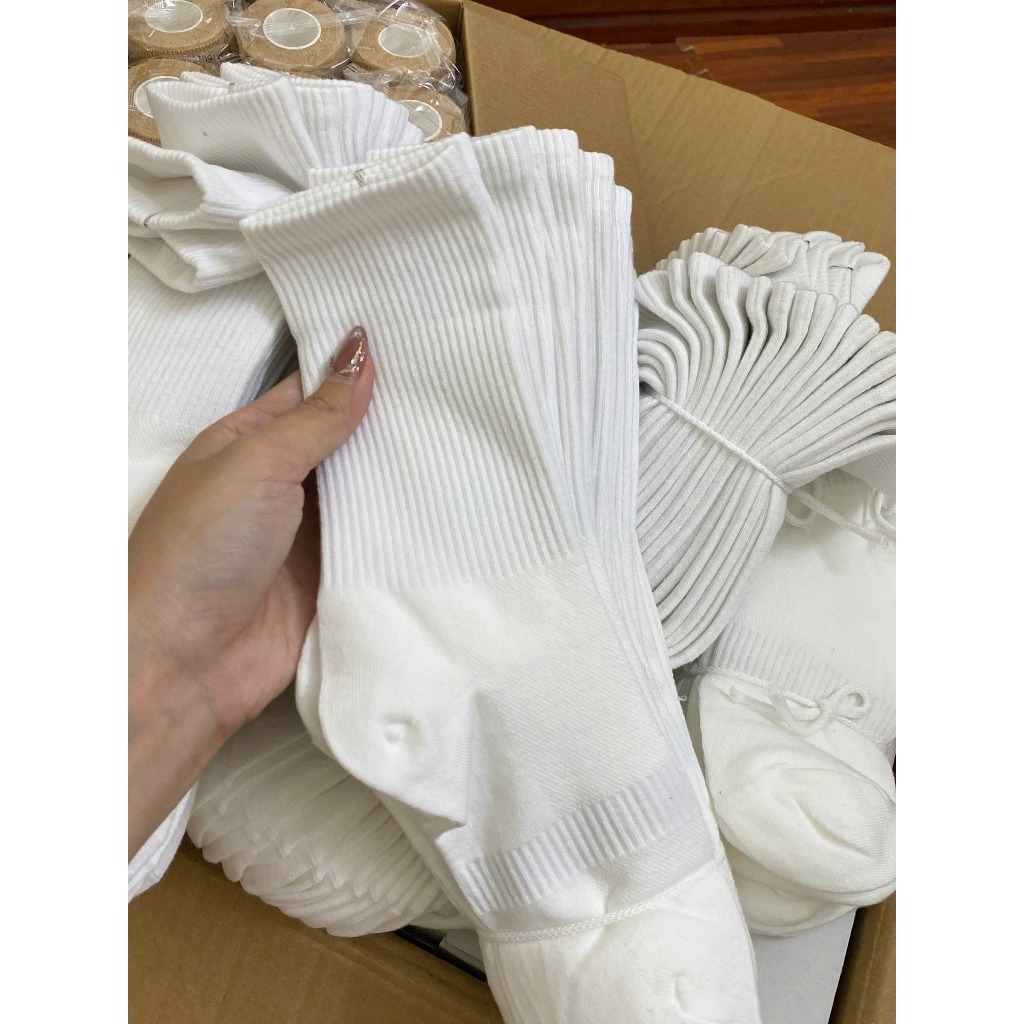[Quà Tặng] Tất vớ nam nữ cao cổ co giãn bốn chiều hàng dệt kim thể thao hàn quốc chất liệu cotton
