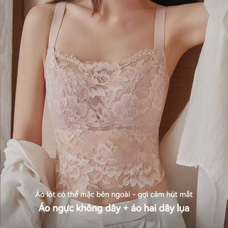 Áo lót ren dạng yếm - Ngực to trông nhỏ, chống hở, mỏng nhẹ quyến rũ - Áo ngực full cup