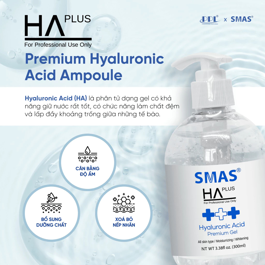 Serum SMAS  HA Plus & Pro Vitamin B5 Dưỡng Ẩm Phục Hồi Tái Tạo Da - Ever Queen