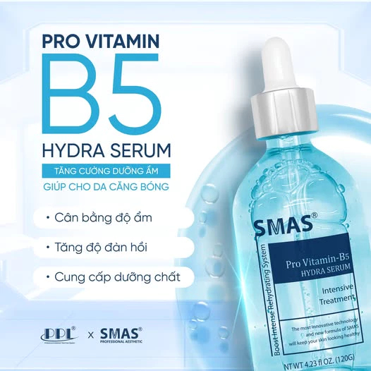 Serum SMAS  HA Plus & Pro Vitamin B5 Dưỡng Ẩm Phục Hồi Tái Tạo Da - Ever Queen