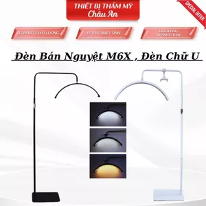 Đèn Led Spa Bán Nguyệt Thiết Kế 3 Màu Ánh Sáng Sử Dụng Cho Spa Makeup Phun Xăm, Trang Điểm Nối Mi