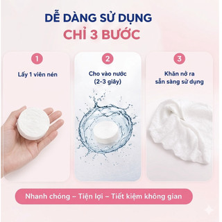 Khăn Tắm Nén Du Lịch 70x140cm Cao Cấp – Khăn Cotton Dùng 1 Lần Siêu Tiện Lợi,Thấm Hút Tốt, Khăn Nén Mini Mang Đi Du Lịch