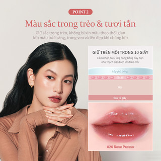 [HOT] Son gel tint căng bóng tự nhiên hince Raw Glow Gel Tint 4ml