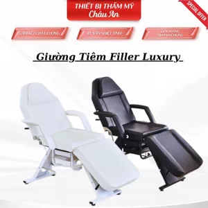 Giường Tiêm Filler Luxury, Giường Phun Xăm, Giường Spa Nhập Khẩu Kiểu Dáng Hiện Đại, Da Bọc Đệm Mút Êm Ái