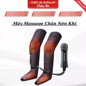 Máy Massage Chân Đa Năng Khí Nén Có Nhiệt Sưởi Ấm Giúp Giãn Tĩnh Mạch 5 Cấp Độ, Giảm Tê Chân, Đau Chân