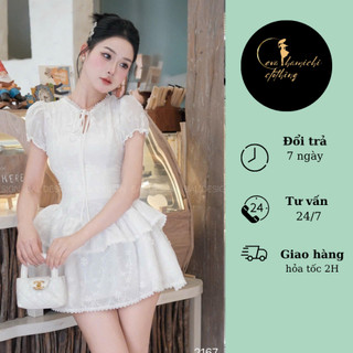 Váy hoa nổi 2 tầng siêu đáng yêu Eva hamichi
