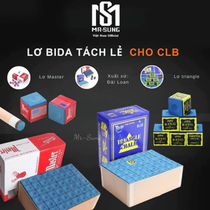 Lơ Bida Giá Rẻ, Lơ Bi A Cao Cấp Master - Triangle- Hàng Nhập -Tách lẻ 1 viên