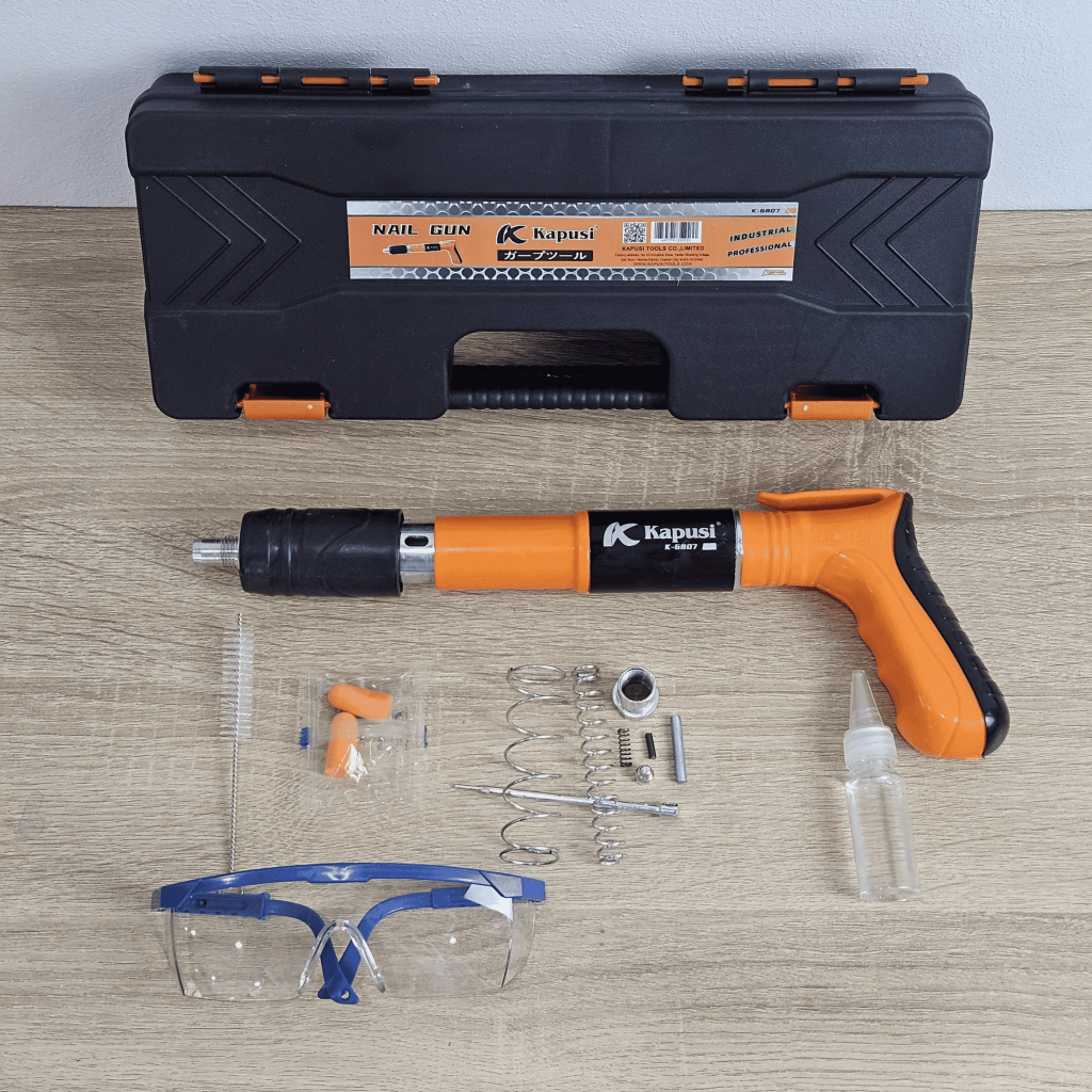 Máy Bắn Đinh Bê Tông Hạt Nổ Kapusi Cao Cấp, Bắn Ty Trần Thạch Cao Không Dùng Điện K-6807/K-6821