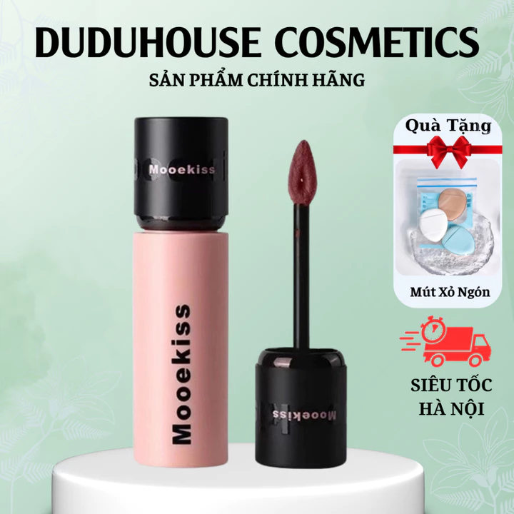 Son kem bùn lì Mooekiss Velvet Lip Mud Chất son nhung lì Tôn da Phù hợp mọi tông da 3g Duduhouse