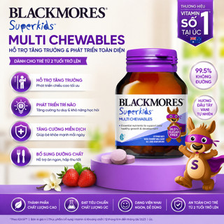 Viên nhai vitamin tổng hợp cho bé Blackmores Superkids Multi Chewables tăng sức đề kháng hộp 60 viên