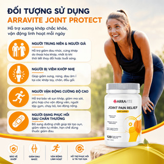 ARRAVITE Joint Pain Relief Australia – Hỗ Trợ Xương Khớp Khỏe Mạnh, Giảm Đau Nhức Cơ Khớp – Dành Cho Người Hay Vận Động
