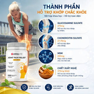 ARRAVITE Joint Pain Relief Australia – Hỗ Trợ Xương Khớp Khỏe Mạnh, Giảm Đau Nhức Cơ Khớp – Dành Cho Người Hay Vận Động