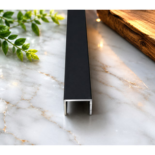 Nẹp nhôm chữ U dài 2.5m Nẹp chỉ U nhiều kích thước vận chuyển cắt đôi