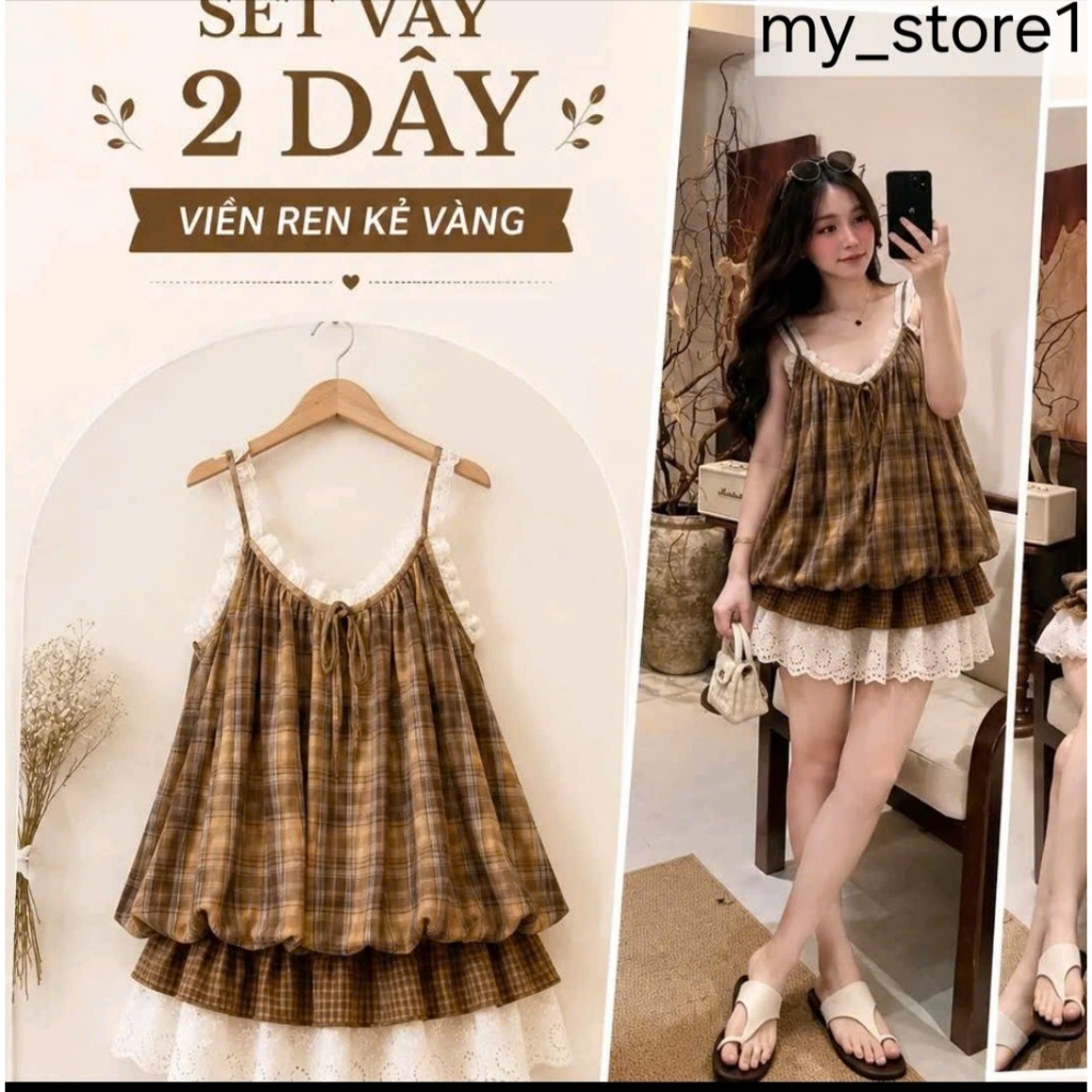 SÉT 2 dây nữ, phối viền ren mẫu mới kèm quần trẻ trung  hot trend cho nàng