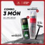COMBO BARBER 3IN1 NATURA VIKA – GÔM XỊT TÓC 600ML + BỌT CẠO RÂU 360ML + DAO CẠO DORCO TD702 CHO NAM GIỚI