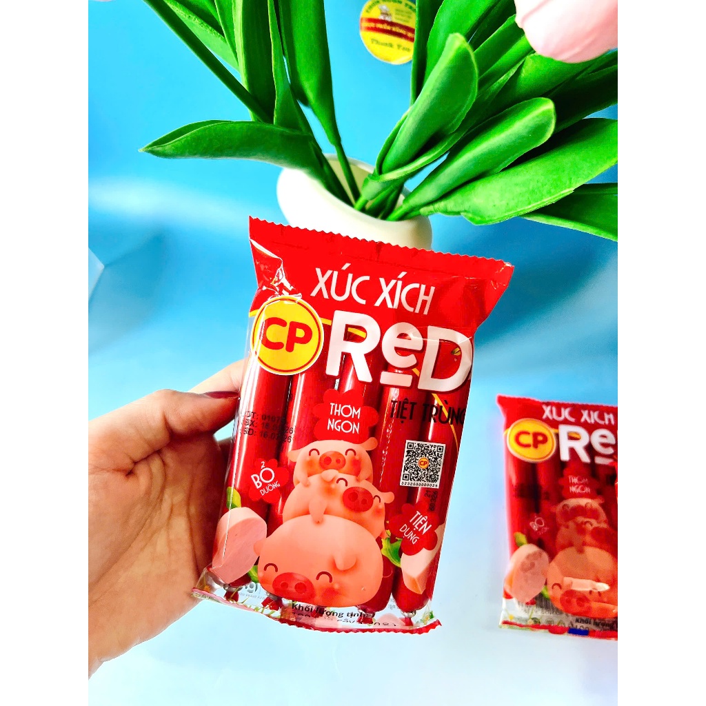 Set 12 Gói Xúc Xích Heo CP Tiệt Trùng_Mỗi gói 100g