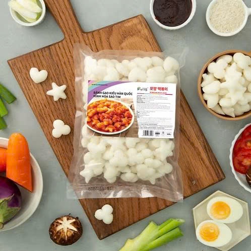 500G TOKBOKKI HÌNH HOA SAO TIM
