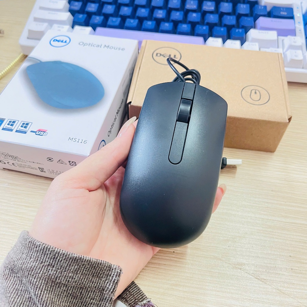 Chuột máy tính Dell MS116 (Đen) - Bảo Hành 12 Tháng