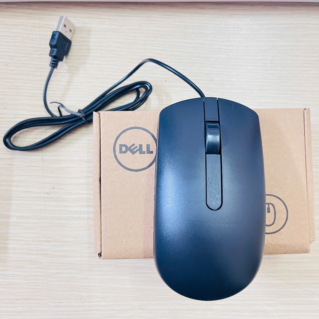 Chuột Máy Tính Dell MS116 (Đen) – Chính Hãng, Thiết Kế Chuẩn Mượt – Bảo Hành 12 Tháng